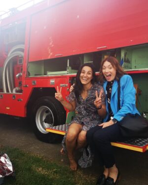 Madeleine Sami Instagram - Another ep of #doubleparked is up tonight 830 on @threenewzealand and if you’re all caught up the intense penultimate ep7 is also available online. This is a quick appreciation post for my co star, the incomparable  @antonia_prebble 🥹 Fun fact: We’ve barely worked together before but Toni and I have been frenz for 15  years and some of the photos art dept used are from our actual real life hangs haha. Weird to discover just how good of an actor you are on this shoot bb but my god you are one of nz’s finest. I feel like I levelled up acting across from you. ‘Twas a real buzz. Love you Toni babes! 🥰💕 #flixonase #nat4steph4ever