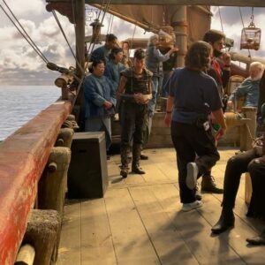 Madeleine Sami Instagram - Ayeeeee shout out to the bestest crew I ever had the pleasure of sailing the high seas with! To my ofmd whanau, I love y’all sm 🥹❤️ Thank you @dvidjenkins for having me on board. Archie was a big dumb joy and I loved every minute. Also muchos love to the best fans in the world. For now…  guess it’s back to the snake cult 🐍 🏴‍☠️ 🖤
