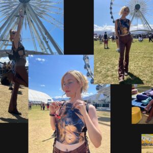 Madisen Beaty Instagram - First Coachella was a euphoric experience. I love live music so very much & have missed it so dearly the past two years. Good music. Good friends. 

Some highlights in no order:
•danced nonstop with my best friend & Coachella queen @littleluna (& repped Little Luna with my bandana)
•went crazy at @whippedcream set
• @disclosure 
•finally saw @prncesscool perform with Carly Rae Jepsen 
• @girlinred 
•everything at @thedolab (dancing on stage, the açaí bowls, @ivylab etc)
•spontaneously crying happy tears (see dump^) 
•met up with so many friends 
•lucked out with the best Airbnb crew
•the incredible production @stromae show
•didn’t want to leave but was too exhausted to do another day anyhow