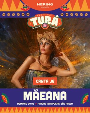 Mãeana Instagram - Mãeana canta JG no Festival Turá 2024 🥹💙

A cantora carioca chega com o repertório do seu show composto pela mistura entre as canções eternizadas pelo baiano João Gilberto e os atuais sucessos do pernambucano João Gomes. Juazeiro e Petrolina se encontram na ponte formada 
por Mãeana, resultando no que ela apelidou de “pisa nova”, a levada do Piseiro com a intenção da Bossa Nova.

🌳 Festival Turá 2024
📆 29 e 30 de junho
📍 Parque Ibirapuera, SP
🎟️ Vendas: festivaltura.com.br/sp