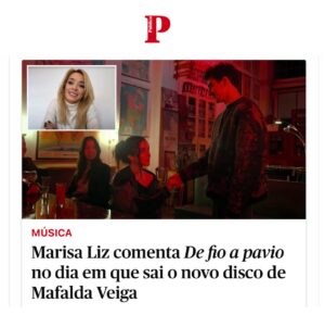 Mafalda Veiga Instagram - Dia de estreia do meu EP Geografia Particular com o comentário da @marisaliz_oficial sobre a canção “De Fio a Pavio”, num exclusivo que fizemos durante toda a semana com o @publico.pt 
Obrigada, Marisa, pelas tuas palavras tão sentidas.❤️

Na imagem, estão os protagonista do videoclipe De Fio a Pavio que estreia hoje também: dois atores maravilhosos, a @franciscavazsarmento e o @afonso.lagin dirigidos pelo realizador  @david_bonneville_filmmaker 
Vejam um excerto aqui. ❤️

LINK NA BIO
