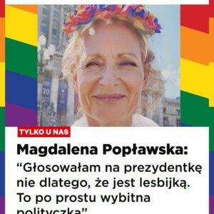 Magdalena Popławska Instagram - A gdyby tak Polska była akceptująca nas wszystkich, wolna od stereotypów i uprzedzeń.  Polska 2041.  Wejdź na jutrowPolsce.pl, podpisz apel Stowarzyszenia Miłość Nie Wyklucza