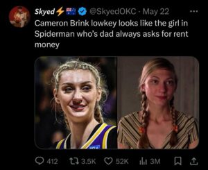 Mageina Tovah Instagram - ❤️
.
.
.
#spiderman #wnba #basketball