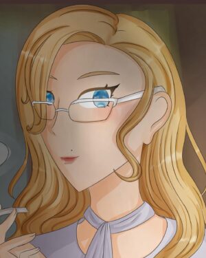 Mageina Tovah Instagram - Some lovely art of my character Zelda from The Magicians by @kristabunnx! 🤍
.
.
.
#art #fanart #zelda #themagicians #magic #glasses #pipe @magicianssyfy @syfy