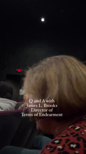 Maggie Egan Instagram - Be scared and ask your 41 year old question anyway! What a thrill to talk to one of America’s best directors, James L. Brooks. Thank God for my two security blankets @kathrynhollispeters Kathryn Hollis Peters and @jimcummingspt Jim Cummings at my side giving me courage. I can’t wait until the day when it’s no big deal to chat with people I admire and realize, like Norman Lear once told me…”we’re equals, Maggie.” Isn’t that a beautiful concept?  Remember when the circus came to town my Houston/Dallas peeps? Scott Cargle  @sageparker Melanie Haynes Michael HartDavid M Hayball Karen Penny Bennett Martin  Kirk Sisco 

calling @kellyfremoncraig 
#kellyfremoncraig 
#americancinematique #aerotheater #houston #TermsOfEndearment #jameslbrooks #debrawinger#shirleymaclaine #JeffDaniels #jacknicholson #bebrave #bescared #bescarededanddoitanyway #IAintDeadYet
