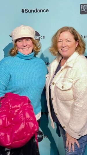 Maggie Egan Instagram - Two days at the Sundance Film Festival has been a whirlwind. For musician Brian Eno fans the film “Eno” was cutting edge in that no two audiences will see the same movie. AI edits it differently at each showing. 
I so loved the director’s panel of New Filmmakers at The Box in Park City. Carlos Lopez Estrada MC’d and asked fantastic questions of these filmmakers that gave us great insight into why they made their movies and the emotional rollercoaster it can be. 

I’m here with my friends @jenniferlynnohara (co-writer of our movie script Cupid Fest-a destination comedy set in LA and Ireland) and @kathrynhollispeters who is a visionary with endless energy. 
And…we are having the best time with my high school pals who live here. So grateful to them for all their help and support. Thanks Katie and Mark. Can’t wait to see what our next adventures will be over the next few days because we’ve already met some amazing people. 

#sundancefilmfestival #sundancefilmfestival2024 #kathrynhollispeters #jenniferlynnohara #maggieegan #maggieegancummings #maggieeganladotcom #synergytalent #commercialtalent #commercial-talent #firsttimefilmakerssessions #thesatellitesessions #antigravityacademy #sundanceinstitute #capeusa #carloslopezestrada #laurachinn #clopezestrada