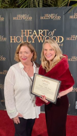 Maggie Egan Instagram - Tonight I attended The Heart of Hollywood event My co-producer Kathryn Hollis Peters received an award for producing. We are so fortunate that she caught the vision of our destination rom com set in LA and Ireland and is absolutely tireless in getting our movie produced. It was a beautiful event. The support for up and coming writers, producers, actors, influencers was a breath of fresh air. I was interviewed twice and hope to share the footage here when it becomes available. Our award winning film Cupid Fest is taking flight. Congratulations to @kathrynhollispeters on her well deserved award. We are so lucky to have you on this fantastic journey. 
.
.
.
#theheartofhollywood #theheartofhollywoodmagazine #cupidfestfilm #kathrynhollispeters #maggieegancummings #maggieegan #maggieeganla #maggieeganladotcom #actress #writer #producer