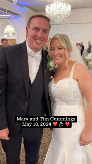 Maggie Egan Instagram - The wedding reception for Mary and Tim Cummings was amazing. The food! The fun! The couple! We had such a great time. All best wishes to the bride and groom. ❤️💍❤️