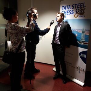 Magnus Carlsen Instagram - Arrived in Wijk aan Zee today for my 14th @tatasteelchess tournament! Here I am being interviewed for the Norwegian channel TV2, which will cover the tournament live. This is the strongest Tata Steel Masters field in many years.