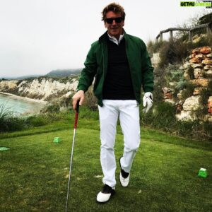 Magnús Scheving Instagram - In green on green ⛳️