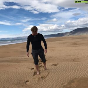 Magnús Scheving Instagram - The largest white sand beach in Iceland