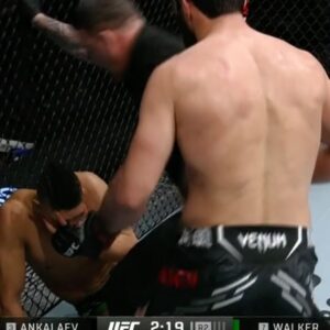 Magomed Ankalaev Instagram - BACK IN THE WIN COLUMN BY KO 😤 

Magomed Ankalaev picks up his first win since July 2022 💪 #UFCVegas84