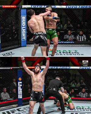 Magomed Ankalaev Instagram - BACK IN THE WIN COLUMN BY KO 😤 

Magomed Ankalaev picks up his first win since July 2022 💪 #UFCVegas84