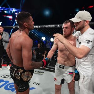 Magomed Magomedov Instagram - Patchy Mix edged a close Bellator Bantamweight Title victory over Magomed Magomedov.

Do you want to see the trilogy? 🤔

#BellatorParis | Watch The Replay On MAX