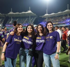 Maheep Kapoor Instagram - What a match 💜 what a night to remember 💜 #KKRCHAMPIONS2024 🏆 💜💜💜