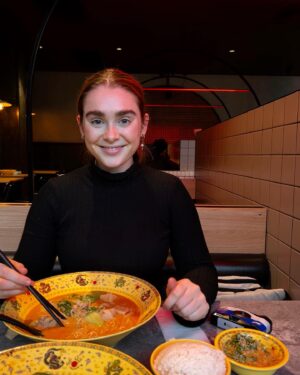 Maiah Stewardson Instagram - stepped off ze plane and went straight to our ol stomping ground 🍜🍜🍜