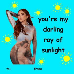 Maisy Kay Instagram - A few little “Sunlight” lyric teasers for you…as a treat! Be sure to share these with your friends, lover, or anyone who lights up your day tomorrow! 💛