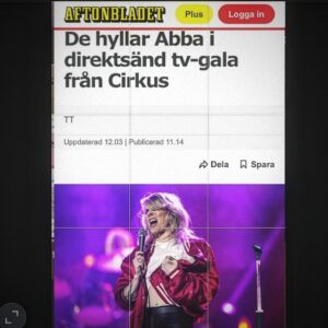 Maja Ivarsson Instagram - What an honor to be part of such a big night in Swedish music history!! celebrating Abba! 50 years ago since they won Eurovision with Waterloo. Im nervous but also excited to be part of something so special 🙌