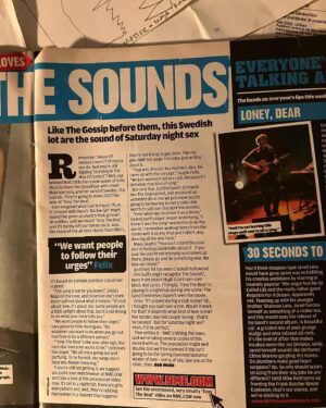 Maja Ivarsson Instagram - NME. It’s was such a big deal for us to be in such a classic magazine. I remember the tour buss driver kept eating all my leftovers. I remember a great crowd and hopefully we see you in “monkey island”soon (internal joke) @thesoundsband