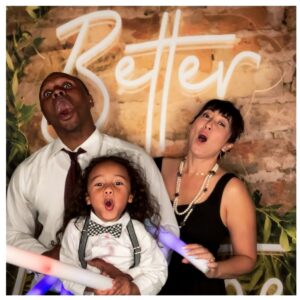 Malcolm Goodwin Instagram - Baby boy first suit with a bow tie:) #fam #grateful #photobooth #bettertogether