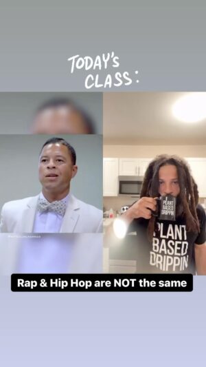 Malcolm-Jamal Warner Instagram - Repost from @officialgreymusic TodaysClass on why rap sounds like it does✊🏽🔥 Rap and Hip Hop are two separate things… did you know this?? 👀 #PlantBasedDrippin
•
☕️ @plantbaseddrippin 
👕 @plantbaseddrippin