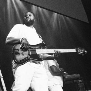 Malcolm-Jamal Warner Instagram - How it started: Last year, my wife and I went to see @orchestranoir. How it turned out: This year, we went back on a double date with my lifelong sister/homie @keshiaknightpulliam and @mrbradjames but this time I’m sitting in on two songs playing my @anacondabasses for a sold out floor to ceiling audience. Thank you @orchestranoir for the shot. And thank you, ATL, for the continuous love. And a huge thank you to the #atlmusiccommunity for welcoming me, supporting me, and being a big part of my growth and development as a musician. The welcome doesn’t come without making me work for it. And I appreciate that even more. #gratitudeabounds #anacondabasses #orchestranoir #malcolmjamalwarner #malcolmjamalwarnersmileslong #atl #atlanta #jammingontheone