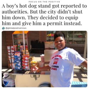 Malcolm-Jamal Warner Instagram - Waaaaay too good not to share…🙏🏿🤘🏿✊🏿🤎🤎🤎🧡❤️❤️❤️. Repost from @globalpositivenews
•
13-year-old Jaequan Faulkner sold $2 hot dogs with $1 soda and chips outside his home in Minneapolis, MN. His goal was to earn money for school clothes. 
 
Unexpectedly, someone sent an email complaint with the Minneapolis Health Department about his business. But even though he was in violation, authorities didn't close down his stand. 
 
Instead, they equipped him with thermometers, food containers, hand sanitizer, and utensil-cleaning stations. They also offered guidance on proper food handling and even covered the $87 cost for his "short-term food permit."
 
All of this support caused his business to flourish. He began selling "between 100 to 150 hot dogs a day."
 
“My auntie always told me, ‘Can’t nobody stop you but you.’ If you say ‘I can’t do that,’ well, then you just set yourself up for failure.”
--
h/t: CNBC
Photo: Mr. Faulkner's Old-Fashioned Hot Dogs / Facebook
•••
@globalpositivenews
@globalpositivenews
@globalpositivenews
.
.
.
#caring #heartwarming #positivepsychology #globalpositivenews #news #somegoodnews #tanksgoodnews #goodnewsmovement #Positivenews #positivenergy #positivity #goodnews #kindness #kindnessmatters #randomactsofkindness #actsofkindness #entrepreneur #youngentrepreneur #hotdogstand #hotdog #support #supportlocal #supportsmallbusiness #business #hotdogs