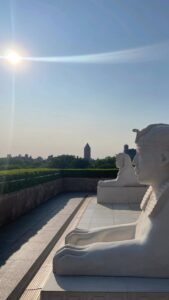 Malcolm Jenkins Instagram - This is why I love art . Lauren Halsey commissioned the largest sculpture ever displayed on the rooftop of The Metropolitan Museum of Art. Amazingly powerful work!  She brought LA   Egypt to NY ! 🙌🏾🙌🏾🙌🏾