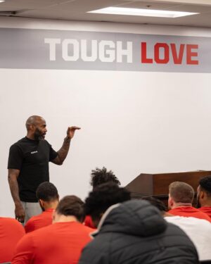 Malcolm Jenkins Instagram - @malcolmjenkins, The 2x Super Bowl Champ & Former Thorpe Award Winner gave life advice to our Buckeyes today at the woody 🗣️💯
 
#DevelopedHere