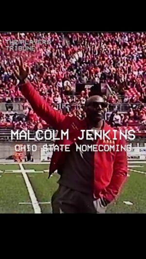 Malcolm Jenkins Instagram - “Malcolm, you’ve done it again.” 🥹⁠
⁠
Over the weekend, @malcolmjenkins was inducted into the @ohiostatefb Hall of Fame. The two-time Super Bowl champion brought along The Players’ Tribune for his homecoming.