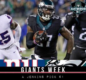 Malcolm Jenkins Instagram - #Giants Week

2016: @malcolmjenkins pick 6! #FlyEaglesFly