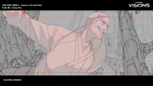 Malcolm Wope Instagram - Journey to the Dark head - 

I was mainly incharge of LO and key animation in the underground fight and some of the final scenes. These are some of my favourite shots! Thanks to the opportunity from
@studiomir_official 

 #starwars2 #visions #disneyplus #studiomir #2danimation #anime