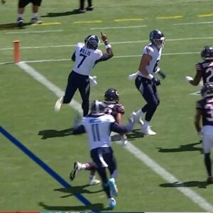 Malik Willis Instagram - Malik Willis scores on the Titans first possession of preseason. ☝️
•
📺: Watch #TENvsCHI on NFL 