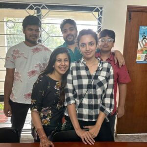 Malvika Nair Instagram - I visited @the_flipside_workspace_ and had a wonderful time interacting with the students and teachers!😊Flipside is a workspaces teaching young adults with autism and intellectual disabilities life skills and work skills. 

#neurodivergent #autismawareness #lifeskills #hyderabad