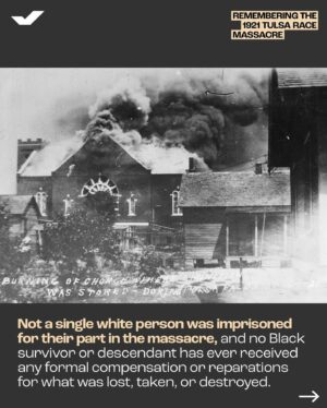 Mandy Patinkin Instagram - Repost from @whenweallvote on 5/31
•
“I have lived through the massacre every day. Our country may forget this history, but I cannot.” – Viola “Mother” Fletcher, oldest known survivor of the 1921 Tulsa Race Massacre.

We will never forget this history, Mother Fletcher. On its 103rd anniversary, we honor the lives of the #TulsaRaceMassacre victims and the legacy of The Greenwood District — a community that exemplified the power of Black excellence, Black success, and Black freedom.