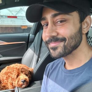 Manish Dayal Instagram - Duty calls which means another goodbye to the best darn road dog. I’ll do what we all must do and return with enough toys to buy the love back. #BennyBoy