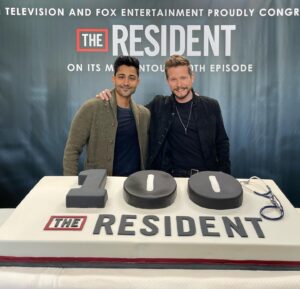 Manish Dayal Instagram - Our 100th episode STARTS NOW!! Tonight marks one hundred Episodes of TV with this amazing dope human. We’ve been at it since Day One together. #MattCzuchry. Much love. 

#TheResident #100Episodes @theresidentonfox #Conrad #Devon 🎬🩺