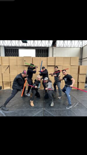 Manny Jacinto Instagram - ⚔️
.
.
The Acolyte Stunt Team. Thank you for all the lessons, your trust, your patience, the hard work, the inspiring dedication, and for so many laughs. Proud to have gone through this with you all:

@rivenx3i 
@carbonfilms 
@daren_nop 
@lu_junchang 
@tienhoang 
@cassiejocraig 
@mickey_facchinello 
@kellina___ 
@katiemcdonnell 
@draft808 

and to so many others thank you!