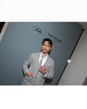Manny Jacinto Instagram - @thombrowne x @saks Thank You ❤️

💇🏻‍♂️: @kimberlybragalone x @kyprisbeauty