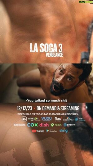 Manny Pérez Instagram - A FEW DAYS AWAY FROM OUR RELEASE DATE!! 12/12/23 @lasoga3vengeance On Demand and Streaming everywhere in USA!!! 

AVAIL to Pre-order/Preventa VIA my BIO👆👆

El próximo Martes 12/12 #lasoga3vengeance Disponible On Demand y todas las Plataformas Digitales!! 🔥🔥🔥🔥🔥

End credits graphics by @gelsongraph_oficial 🙏🙏
@zabalaaldia @anarussell78 @joseguillermo @josephrodrigueze @celinestoribio @tibycamacho @rachzx @rafael_vargas_71 @rafaelbellotv @papi__entertainment @therealanais