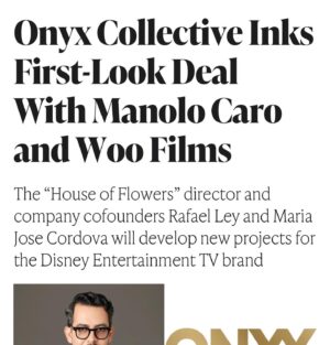 Manolo Caro Instagram - Oficialmente estamos preparando mi primera serie en ingles. Gracias Onyx / Disney Entertainment Television por su confianza, nos vemos pronto en Hulu, Star  y Disney . @woofilmstv
