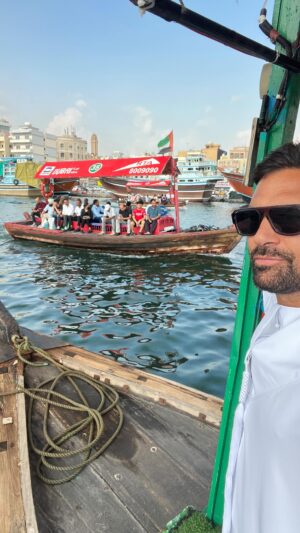 Manu Bennett Instagram - Travelling by water #oldschool #dubai🇦🇪