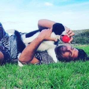 Manu Bennett Instagram - Yep. It's a yap yap!#iamolliethecollie