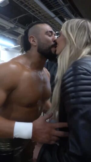 Manuel Alfonso Andrade Oropeza Instagram - Dreams come true!! My First #wrestlemania Thank you Mami  for joining me in one of my dreams!! @charlottewwe