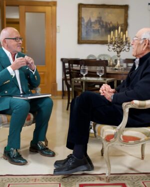 Manuel Luís Goucha Instagram - Conversei com Miguel Caetano, o terceiro de quatro filhos de Marcelo Caetano, Presidente do Conselho entre Setembro de 1968 e 25 de Abril de 1974. Foi em sua casa e de tudo falámos, do país que o pai queria, do que fez e não fez, do dilema entre saber o pai exilado no Brasil e ver-se  na Democracia que ele, filho, sempre desejou. Uma conversa exclusiva a não perder, sexta-feira, no @gouchatvi