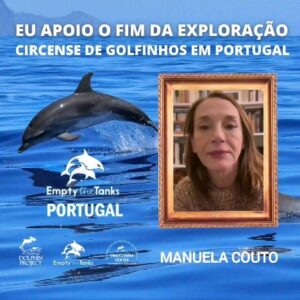 Manuela Couto Instagram - @mmanuelacoutooficial também apoia o fim da exploração circense de golfinhos em Portugal.

E é a favor da reabilitação de golfinhos em Santuário na natureza onde podem finalmente sentir os ritmos das marés e das ondas e ter muitos estímulos naturais da biodiversidade marinha de baixo de água. 

A reabilitação em um Santuário na natureza é a solução mais ética onde podem viver com dignidade, sem exploração circense, sem música alta, sem interações forçadas, sem paredes de cimento pintadas de azul num ambiente estéril sem qualquer estímulo natural da biodiversidade marinha, sem habilidades circenses aprendidas e treinadas diariamente com base na privação de alimentos para entreter turistas mal informados.

Só num Santuário na natureza podem expressar a sua verdadeira natureza que lhes foi roubada. 

A forma como tratamos o ser mais inteligente dos Oceanos, com um cérebro de grandes dimensões e mais complexo do que o do ser humano revela muito sobre nós como indivíduos e como nação.

Está na hora de devolver a dignidade aos 35 golfinhos vítimas de exploração circense em Portugal.

A reabilitação em Santuário na natureza é uma realidade testada onde vão continuar a ter os mesmos cuidados médico veterinários de sempre com os mesmos tratadores de sempre mas sem circo, com apenas comportamentos naturais típicos da espécie na natureza onde evoluíram durante milhões de anos.

A união faz a força! Seguimos juntos e cada vez mais fortes por um mundo melhor para todos os animais humanos e não humanos!

PARTILHEM! 💪🏼📢🐬🌊🌏

#saynotothedolphinshow
#DontBuyATicket
#thanksbutnotanks
#enddolphinariums
#zoomarinealgarve
#jardimzoologicodelisboa
#captivitykills
#emptythetanksportugal
#animalsrights
#emptythetanksworldwide
#dolphin_project
#dolphinrehabilitation
#umahlumbacenter
#LetsProtectDolphinsTogether
#KeepThemWild
#WildAndFree