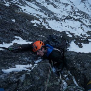 Marc-André Leclerc Instagram - Yesterday @tom__livingstone and I managed the first winter ascent of Navigator Wall on Slesse with some variations from the summer rock route. Been thinking about this one for a while so it was great to get it done! Hopefully a warm up for things to come granted we get another weather window! #arcteryx #dmmclimbing #maximropes #mtwaddingtons