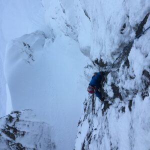 Marc-André Leclerc Instagram - Yesterday @bretteharrington and I climbed the FWA of the North Face of Ledge above Squamish. It was our second attempt after only making it two pitches up in December. This is the best alpine route I’ve been on in the Sea to Sky by a large margin, hard well protected mixed climbing and Scottish style ice gullies, interspersed with wild moment like campusing through an overhanging snow wave with my tools stuck in sketchy snice. Hard to ask for a better adventure so close to town. #arcteryx #dmmclimbing #julboeyewear