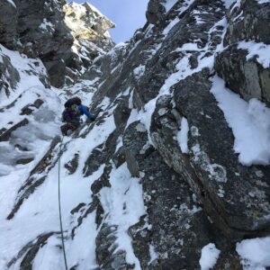 Marc-André Leclerc Instagram - Had a good time getting rope-gunned up a new route in the Slesse Cirque by @bretteharrington  it was great to pick off another plum of a route even if the belays were soul shatteringly cold! #arcteryx #dmmclimbing #maximropes