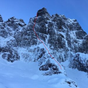 Marc-André Leclerc Instagram - Yesterday @tom__livingstone and I managed the first winter ascent of Navigator Wall on Slesse with some variations from the summer rock route. Been thinking about this one for a while so it was great to get it done! Hopefully a warm up for things to come granted we get another weather window! #arcteryx #dmmclimbing #maximropes #mtwaddingtons